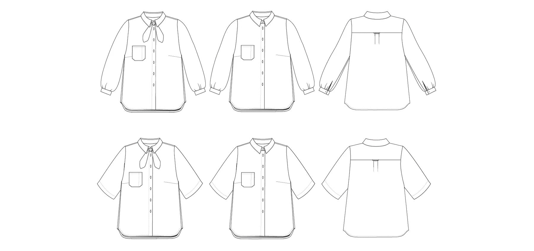 FRIDAY Pattern Co - Butano Button Up Sewing Pattern