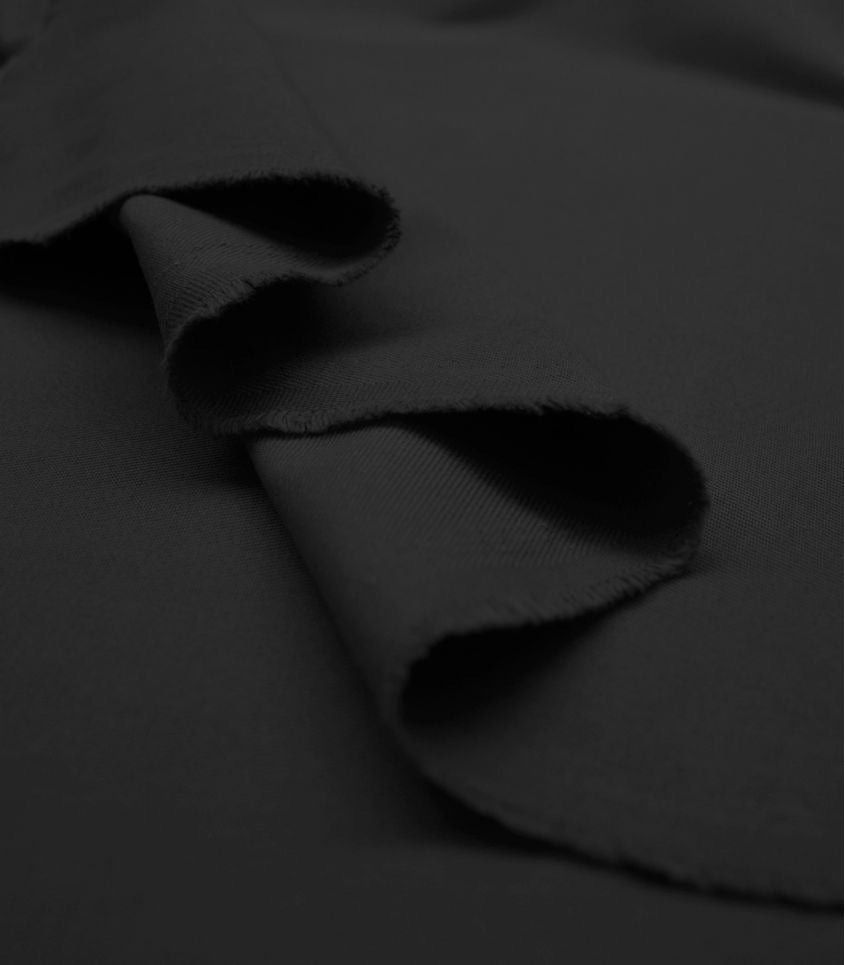 Cousette - Black Cotton Gabardine Fabric