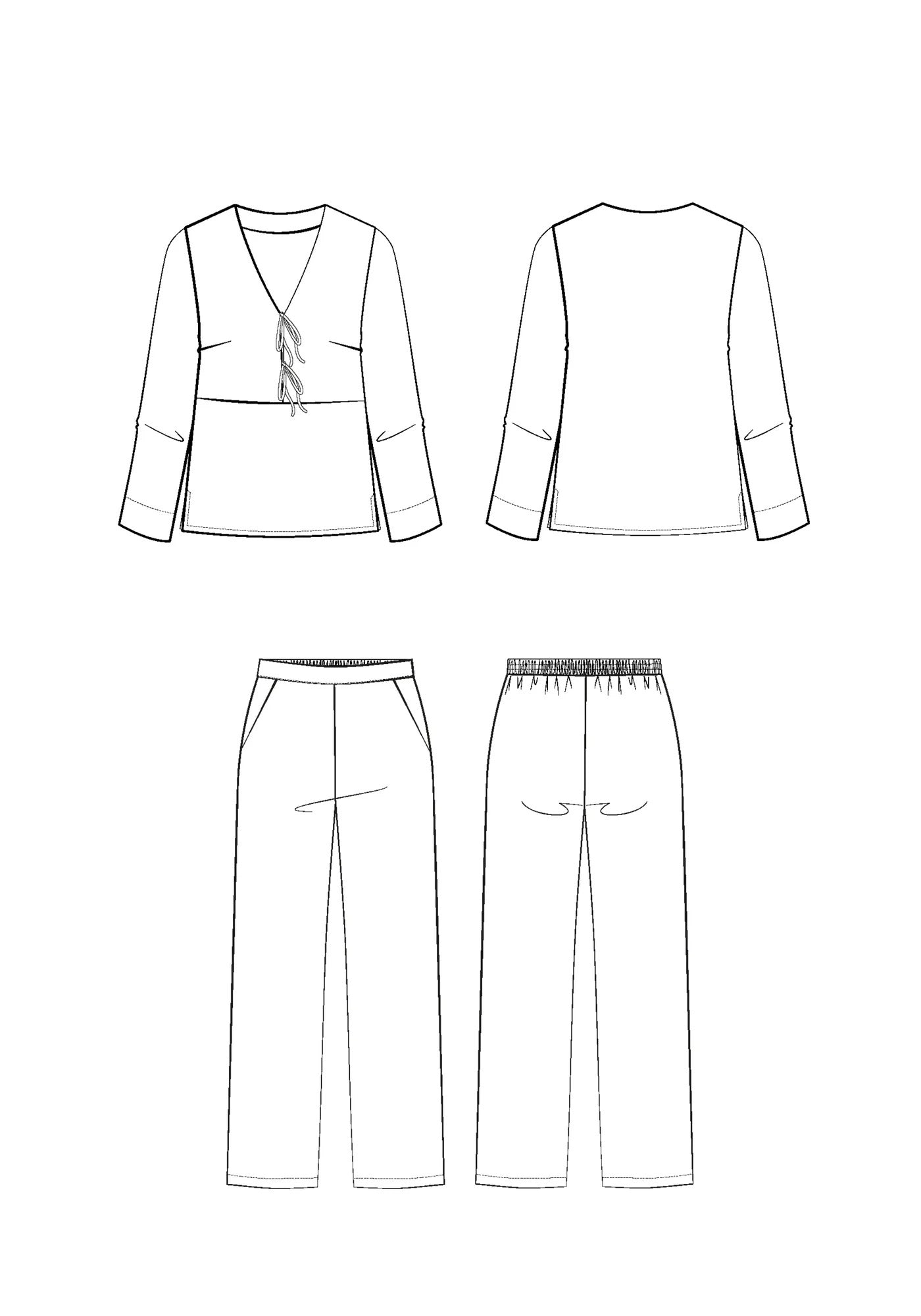 Maison Fauve - SOUPIR Pyjama Sewing Pattern