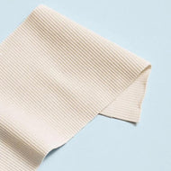 Mind The MAKER Organic 2x1 Rib Knit in Ivory