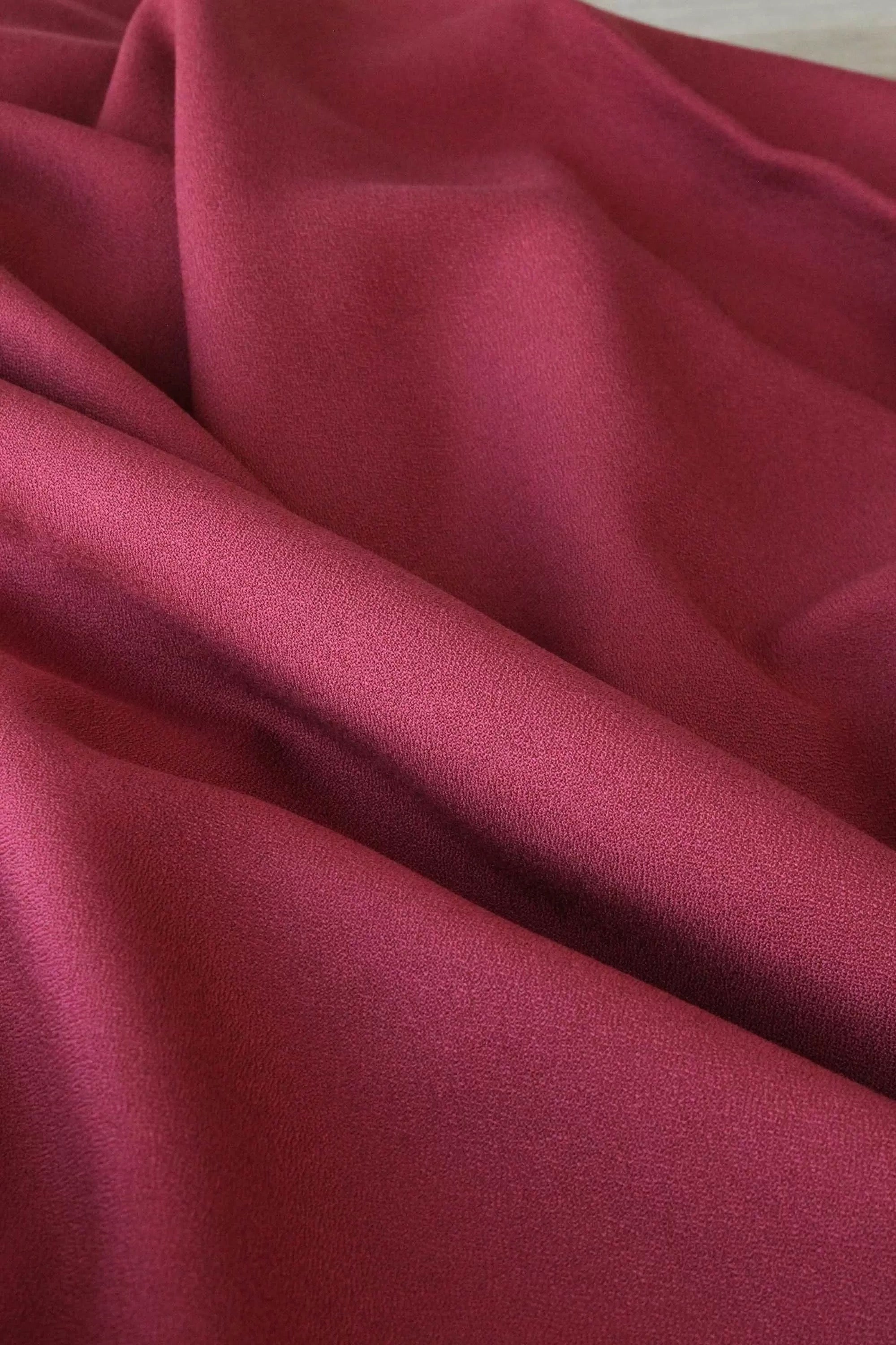 Églantine & Zoé - Brick Red Viscose Crepe Fabric