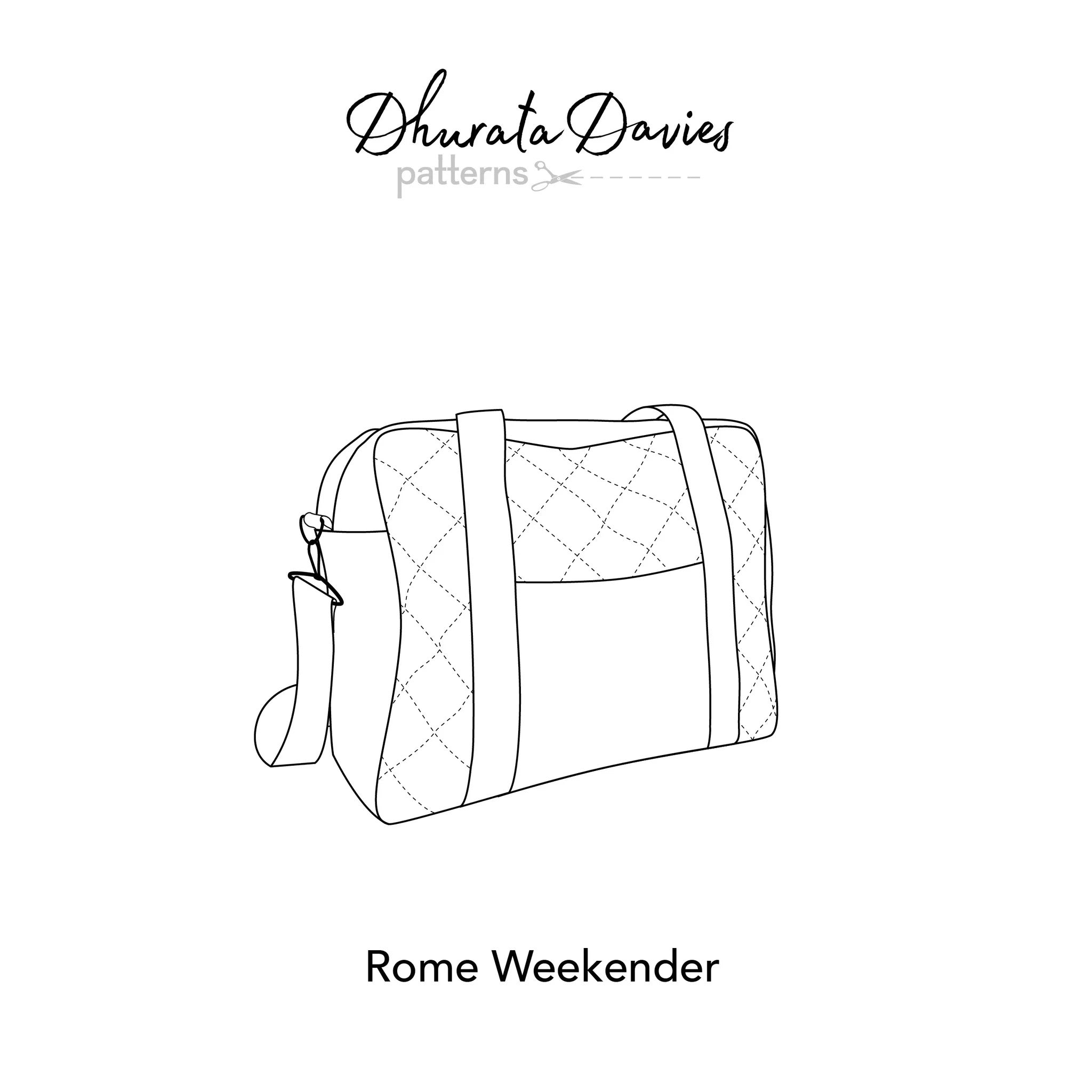 Dhurata Davies - Rome Weekender Bag - Paper Sewing Pattern