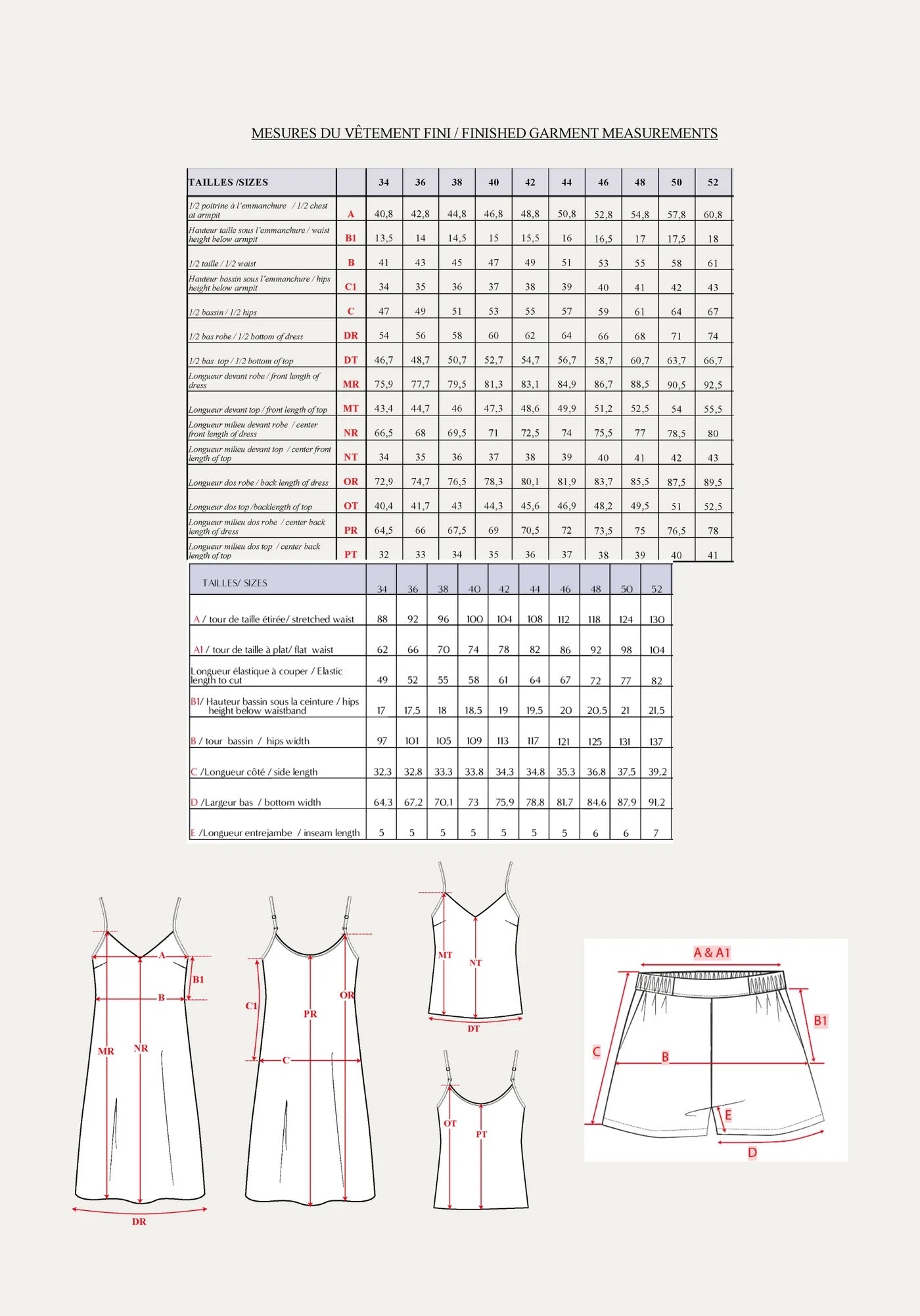 Maison Fauve - SONGE & BLUSH Duo Pyjama Sewing Pattern