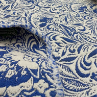 REMNANT 0.35 Metre - Cousette - Maarinsky Azure Blue Jacquard Fabric