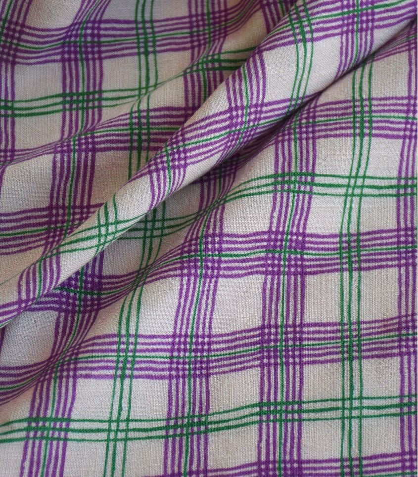 Cousette - Harry's Check Weft Viscose Fabric