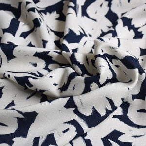 Cousette - Shadow Cream Night Viscose Crepe Fabric