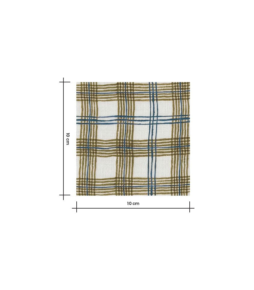 Cousette - Harry's Checks Bronze Weft Viscose Fabric