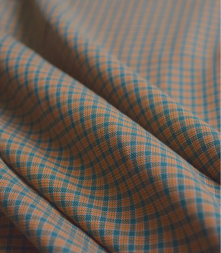 Cousette - Moreen Plaid in Toffee Cotton Fabric