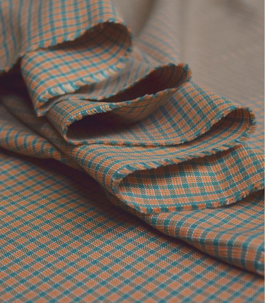 Cousette - Moreen Plaid in Toffee Cotton Fabric