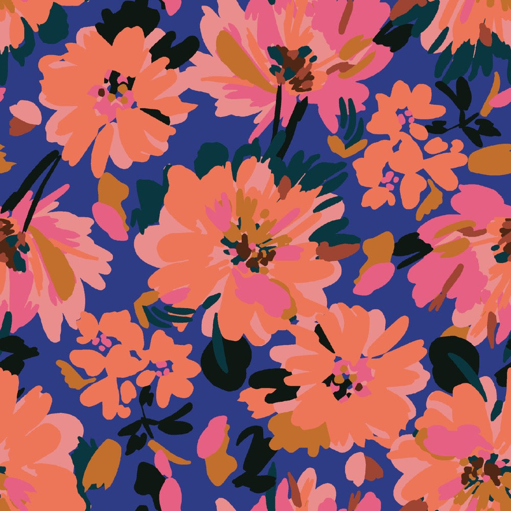 Lise Tailor - Floral Flames Viscose Fabric