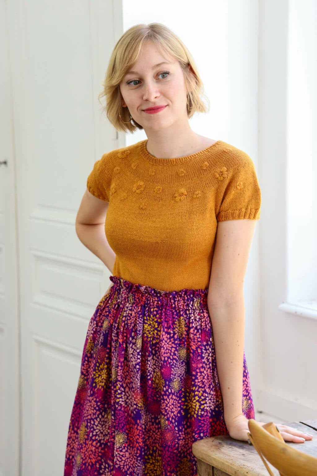 Lise Tailor - Pink Sweater / Vest Knitting Pattern