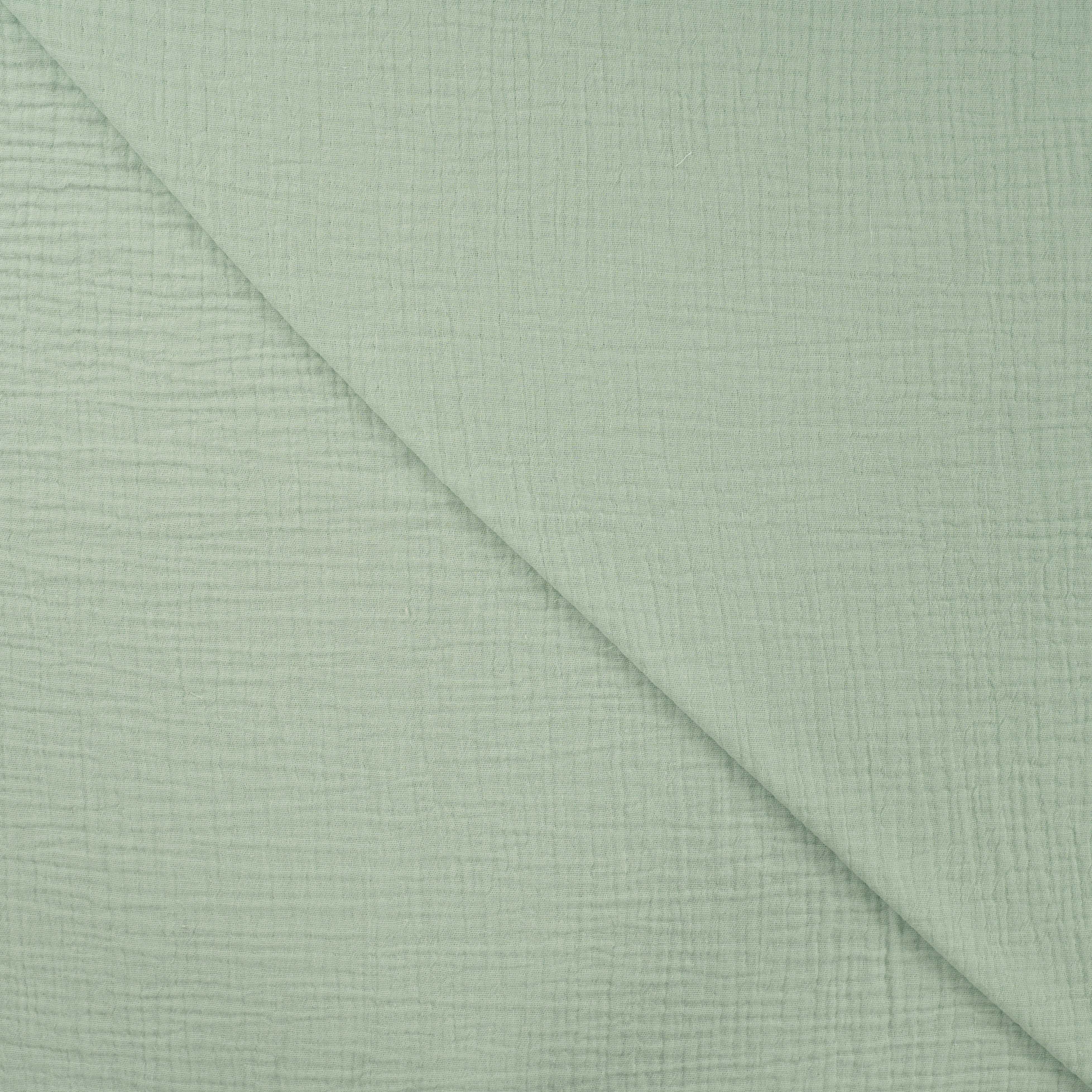 Pastel Mint Plain Cotton Double Gauze