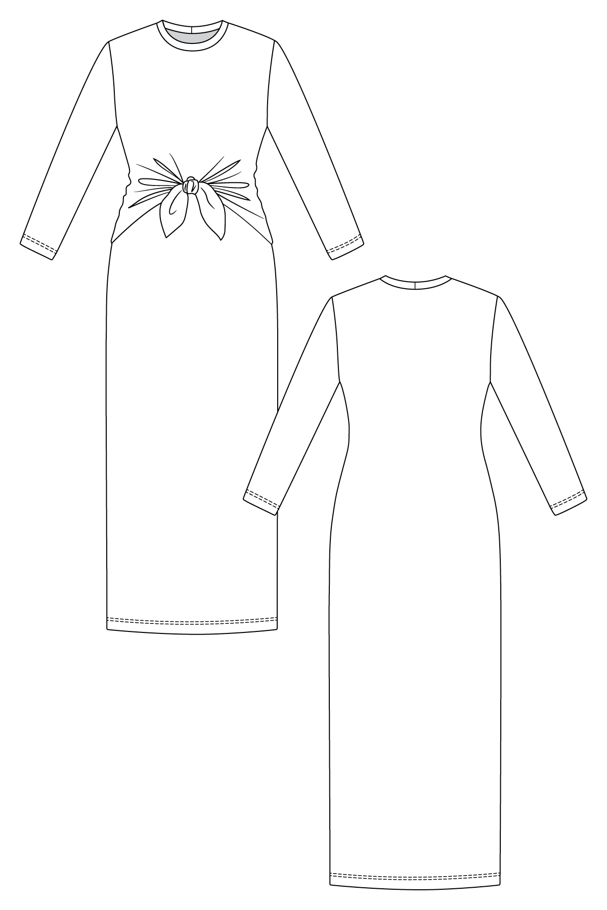 Named Clothing - LYYTI Tie Front Mini & Maxi Dress