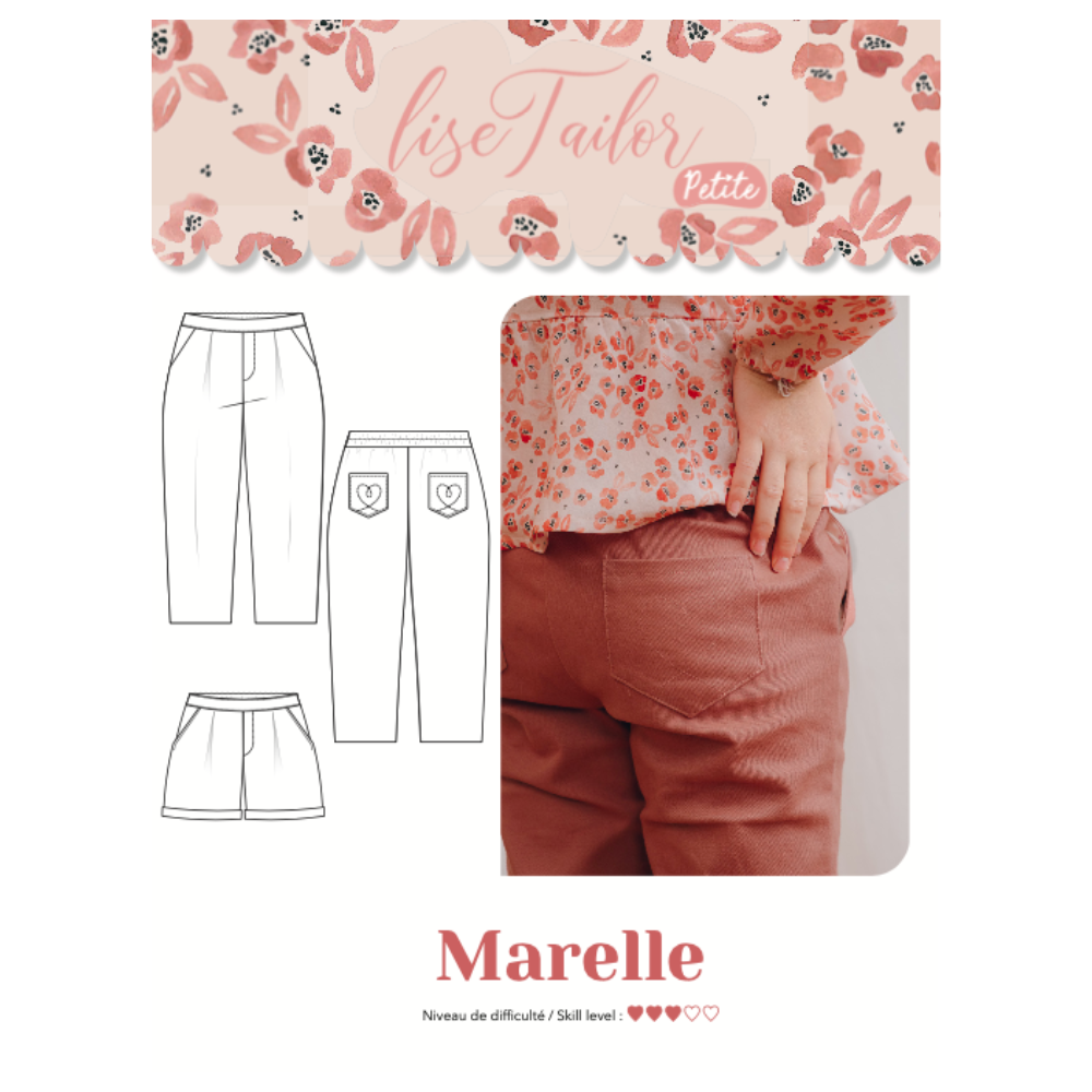 Lise Tailor - Petite Marelle Trousers and Shorts Sewing Pattern