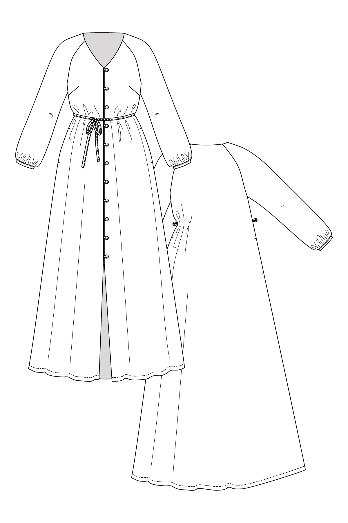 Named Clothing - MAITE Raglan Sleeve Tunic and Dress Sewing Pattern