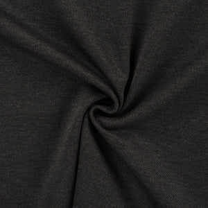 Charcoal Ponte Roma Twill Double Knit Fabric