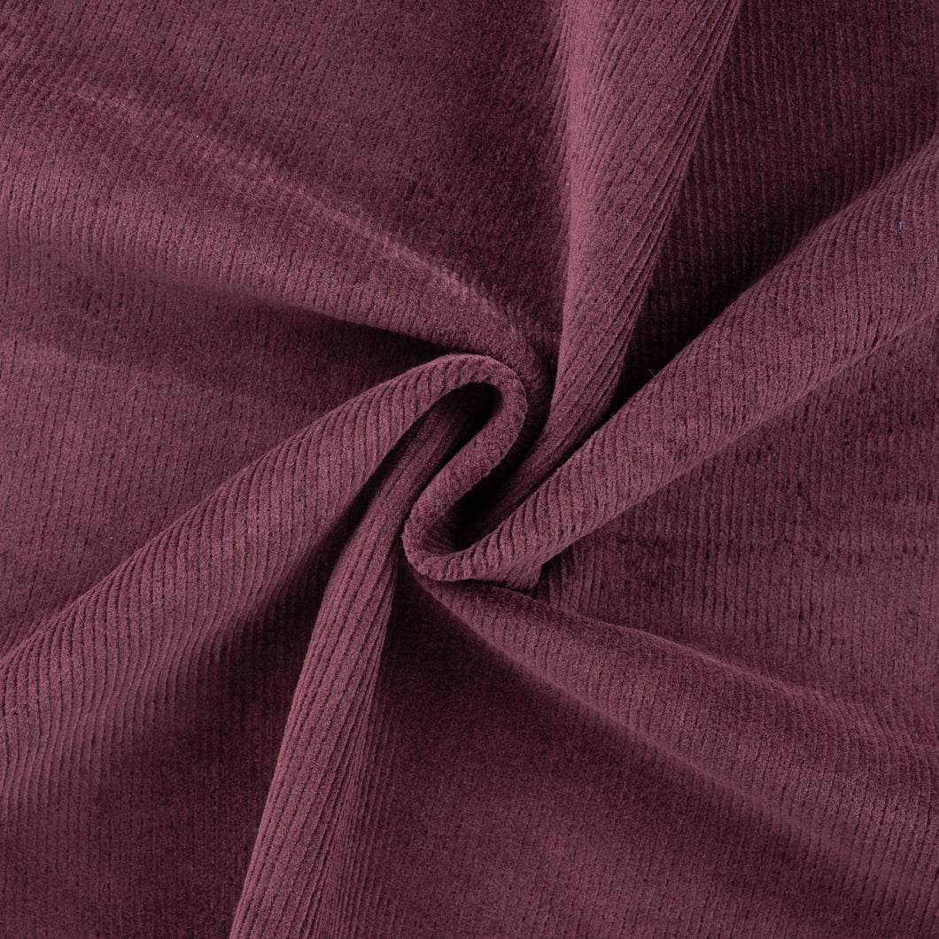 REMNANT 1.5 Metres - Washed Corduroy in Burgundy