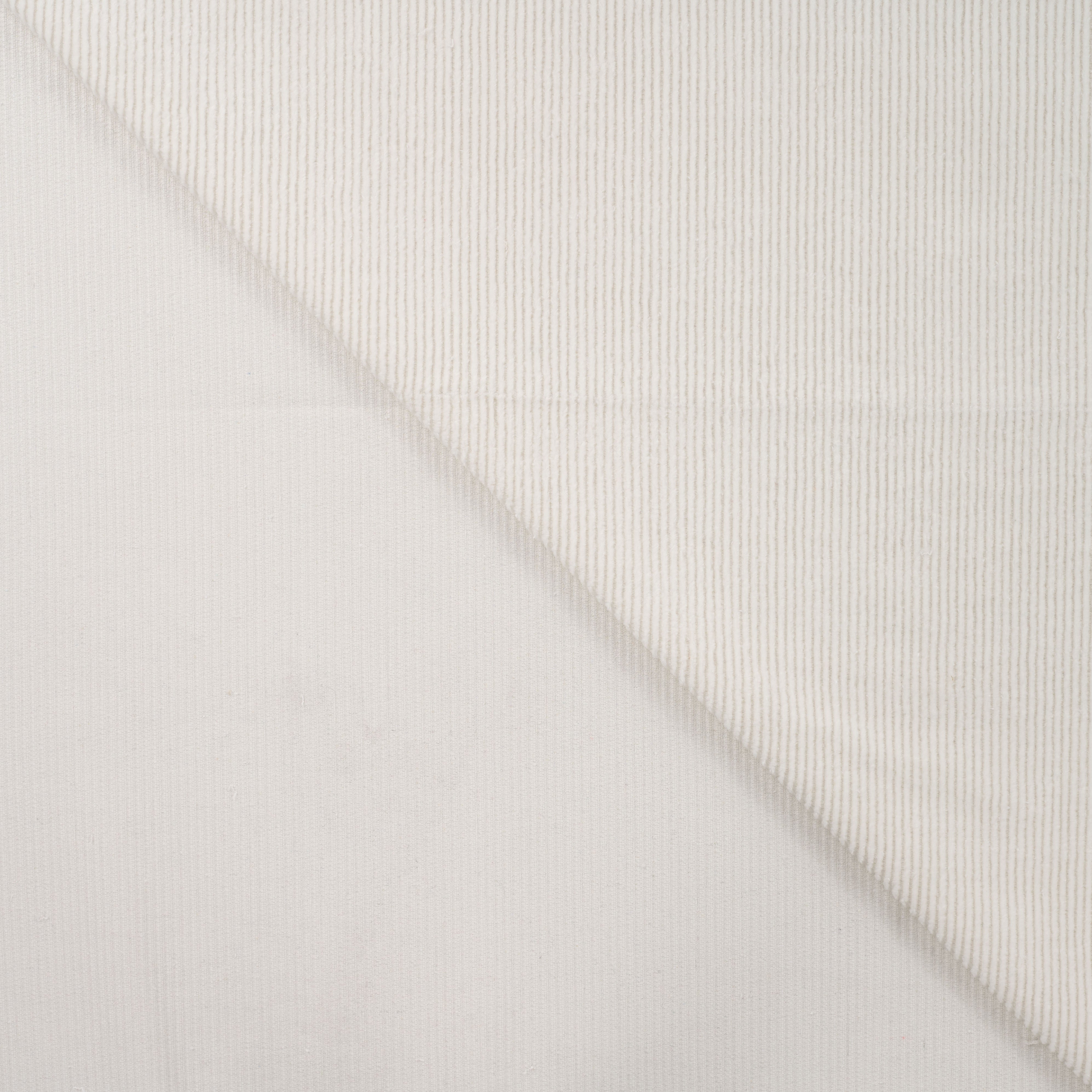 REMNANT 1.80 metres - Washed Corduroy in Ecru / creamy white