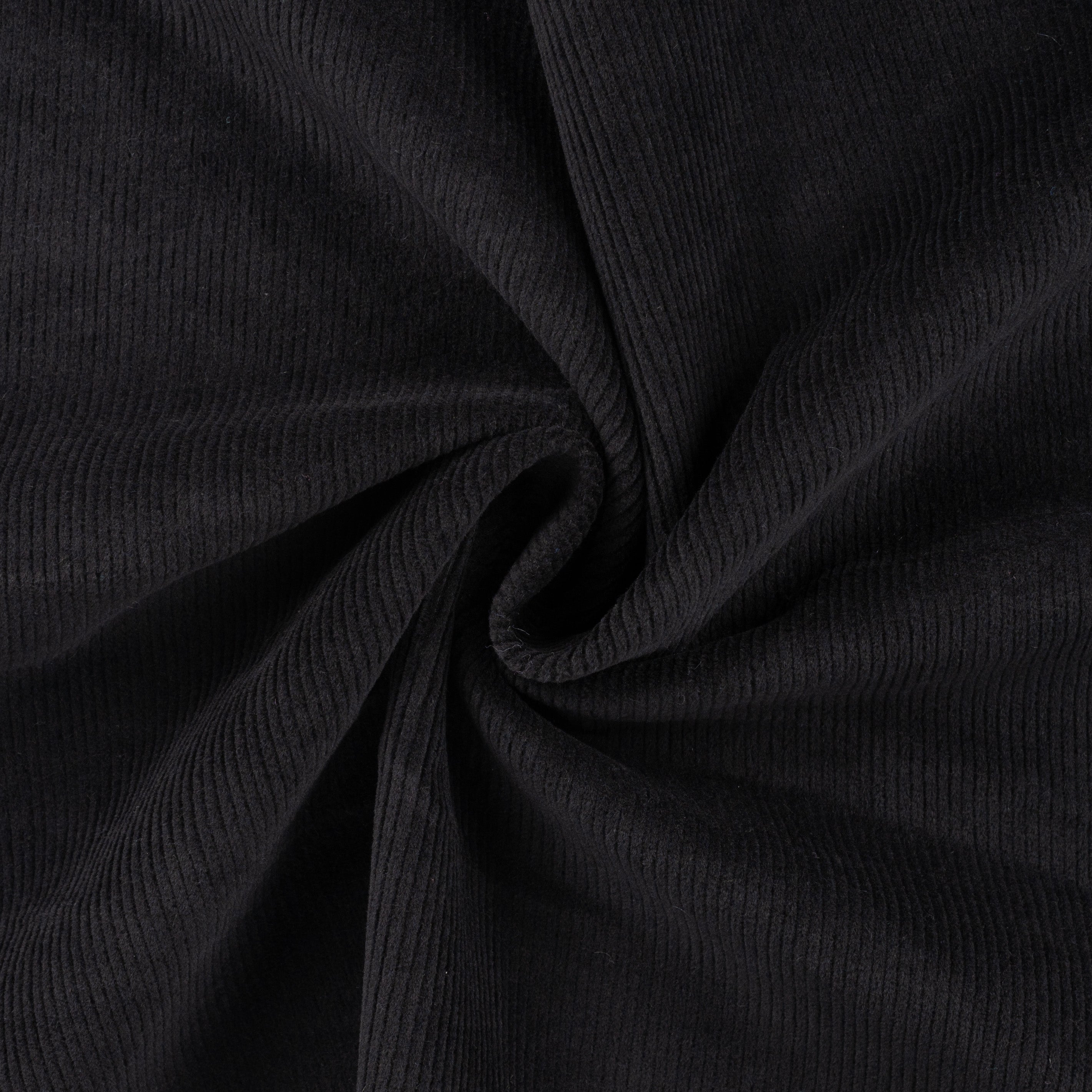 Washed Corduroy in Black