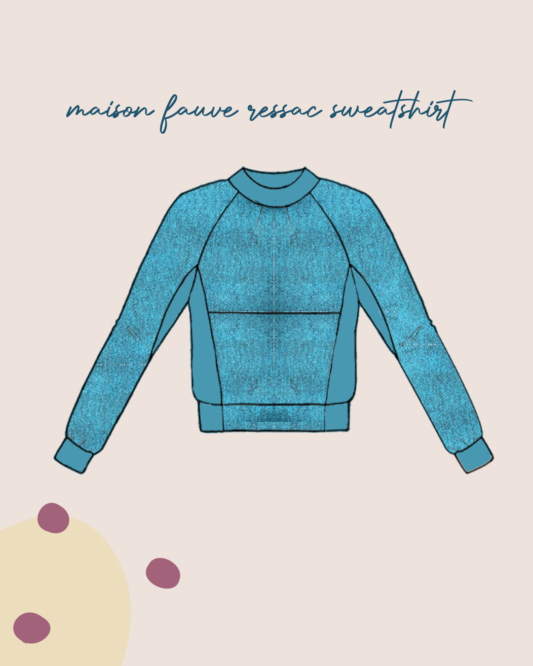 Sewing Kit - RESSAC Sweater with pattern - Multiple Colour & Print Options