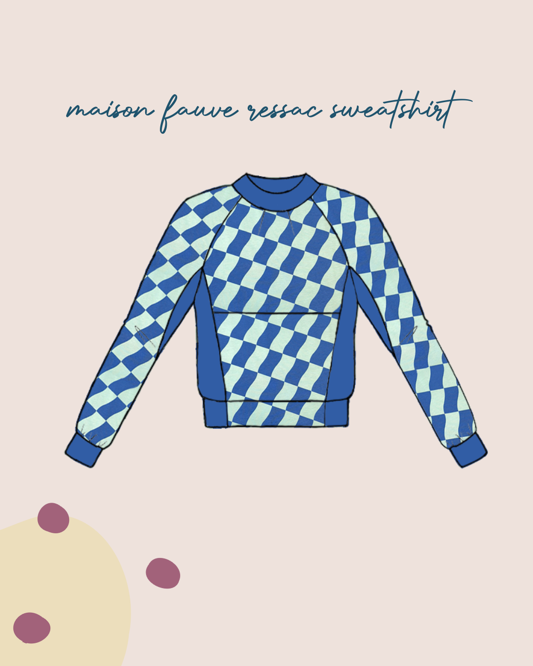 Sewing Kit - RESSAC Sweater with pattern - Multiple Colour & Print Options
