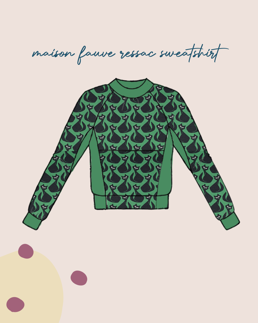 Sewing Kit - RESSAC Sweater with pattern - Multiple Colour & Print Options
