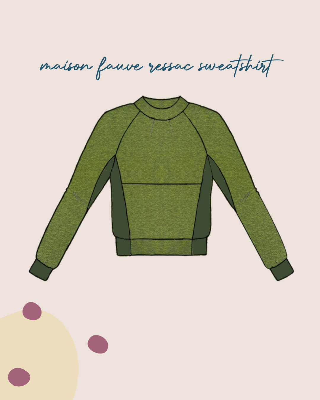 Sewing Kit - RESSAC Sweater WITH pattern - Multiple Colour & Print Options