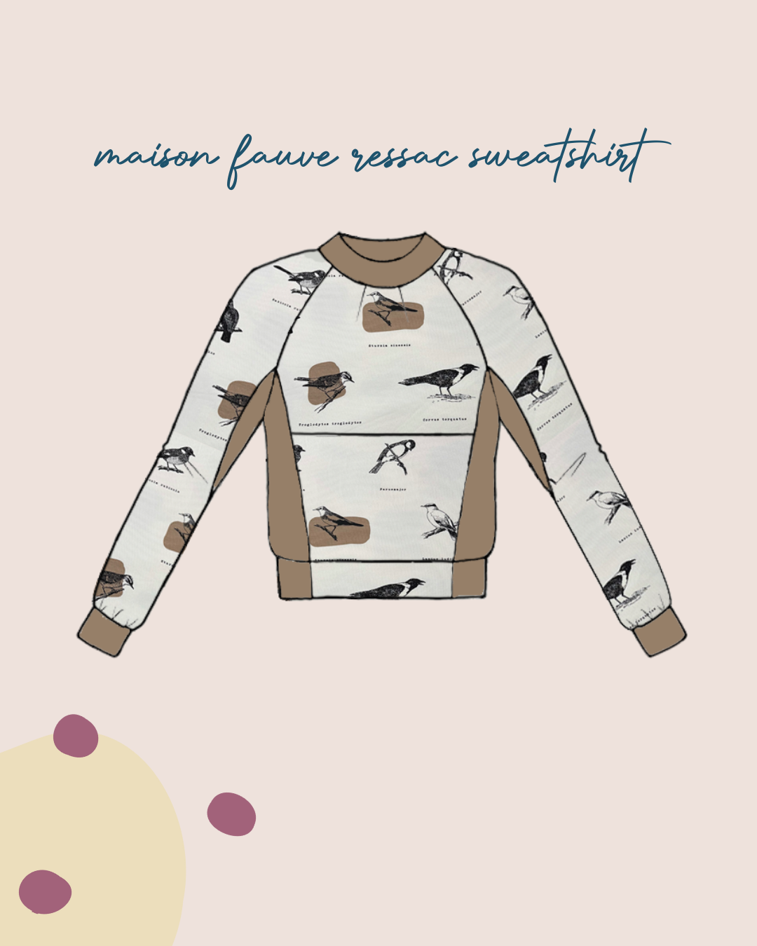 Sewing Kit - RESSAC Sweater with pattern - Multiple Colour & Print Options