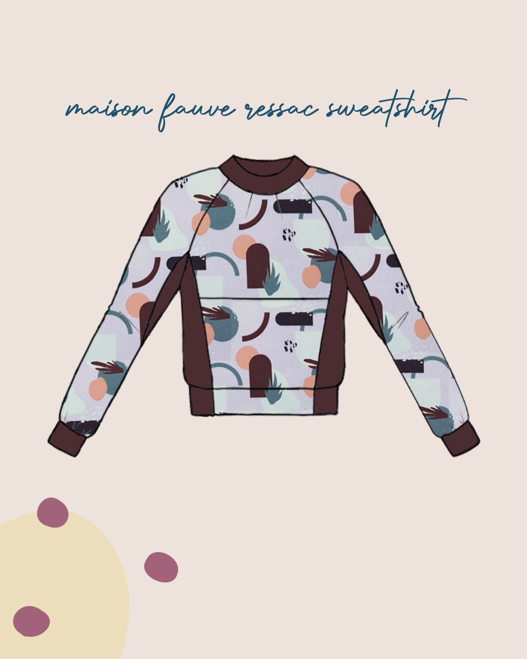 Sewing Kit - RESSAC Sweater WITH pattern - Multiple Colour & Print Options