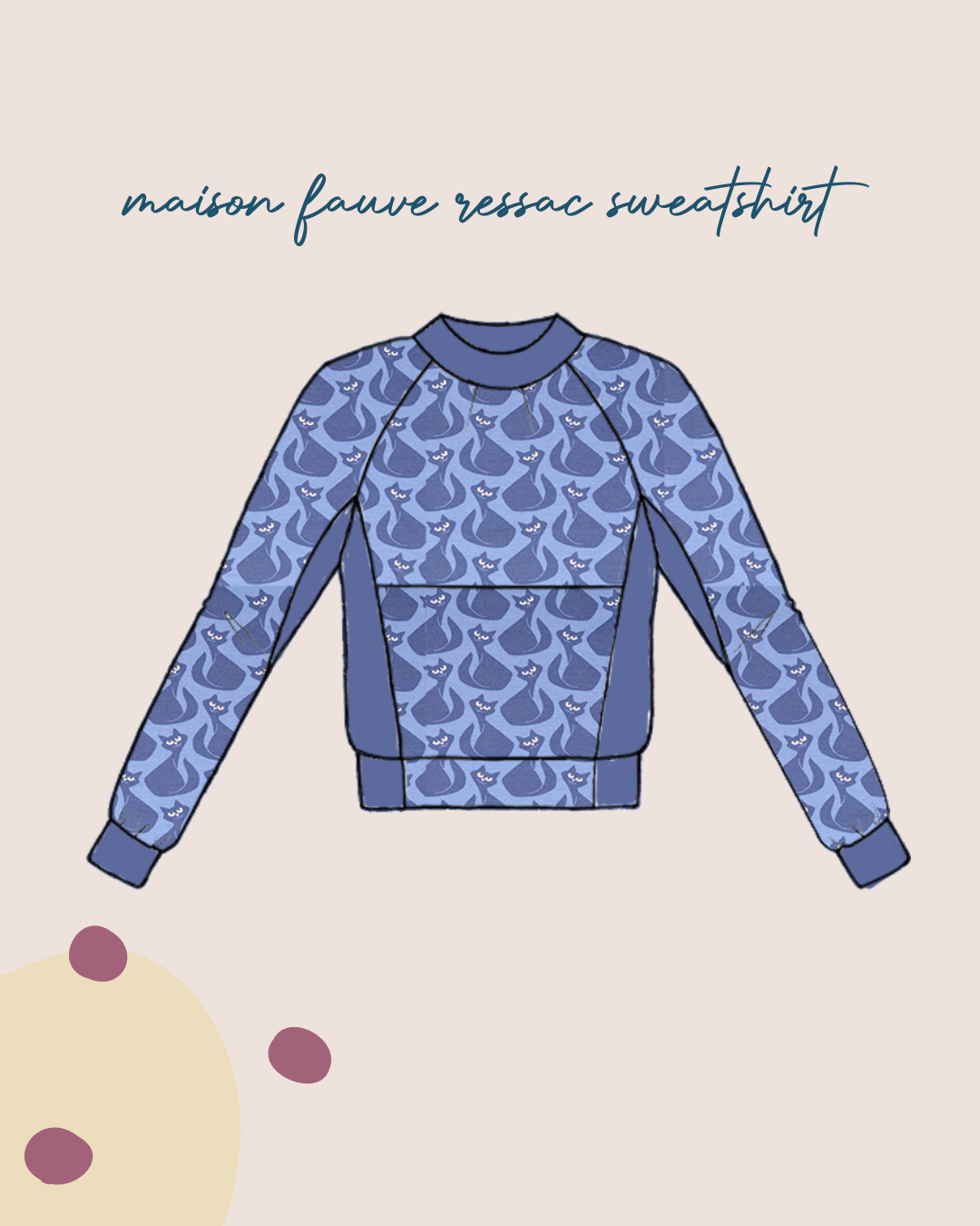 Sewing Kit - RESSAC Sweater with pattern - Multiple Colour & Print Options
