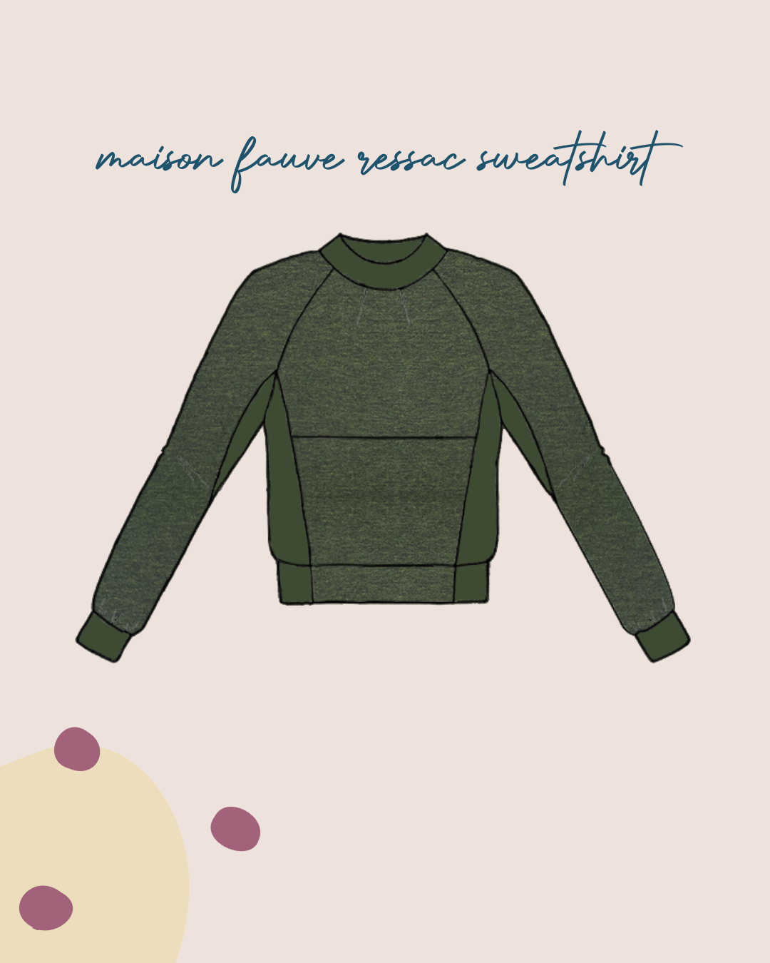 Sewing Kit - RESSAC Sweater WITH pattern - Multiple Colour & Print Options