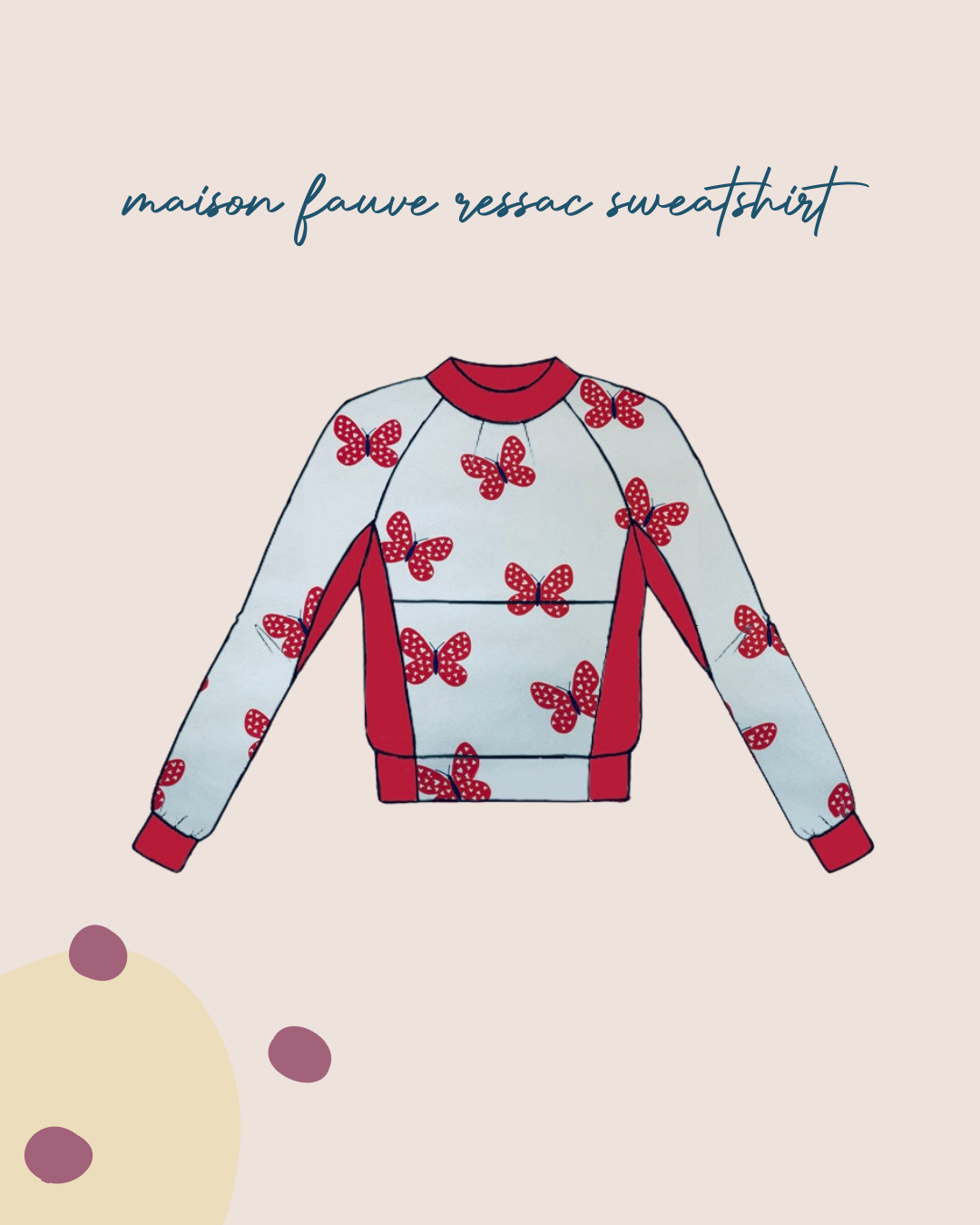 Sewing Kit - RESSAC Sweater WITH pattern - Multiple Colour & Print Options