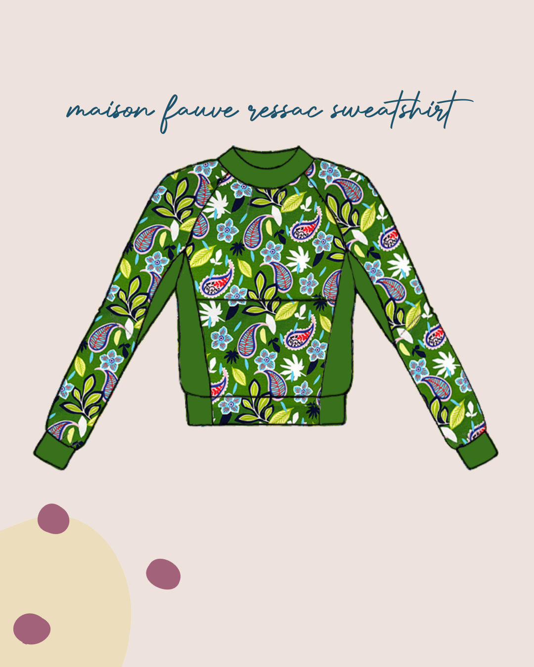 Sewing Kit - RESSAC Sweater with pattern - Multiple Colour & Print Options