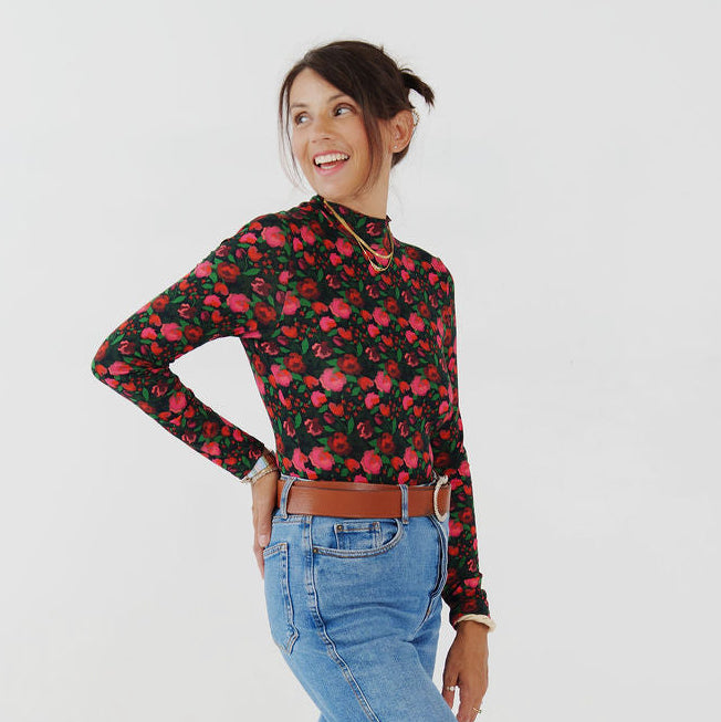 Sewing Kit -True Bias Nikko Sewing Kit in Rose Garden Jersey