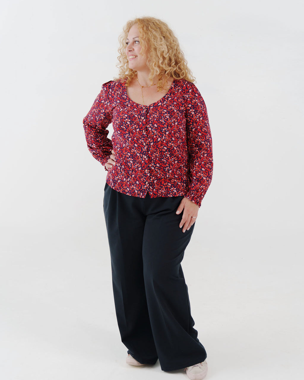 Lise Tailor - Scintille Viscose Fabric with LENZING™ ECOVERO™ fibres