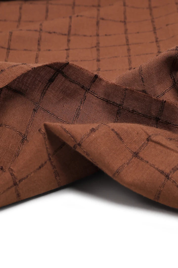 Atelier Brunette - Indian Havana Brown Cotton Fabric