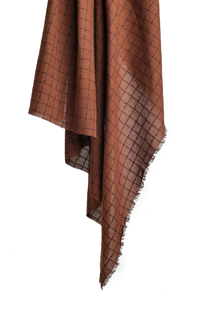Atelier Brunette - Indian Havana Brown Cotton Fabric