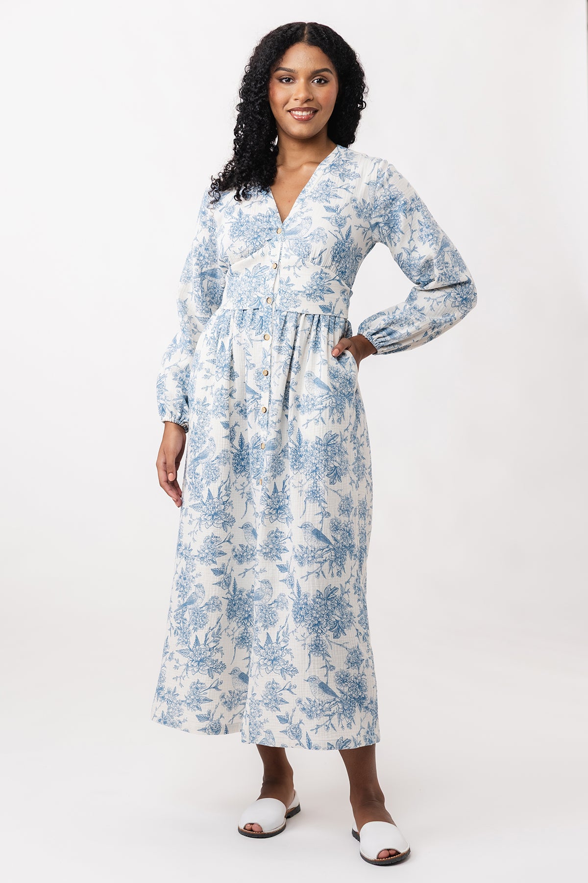 Named Clothing - OODI Gathered Midi Dress Pattern