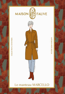 Maison Fauve - MARCELLO coat Paper Sewing Pattern