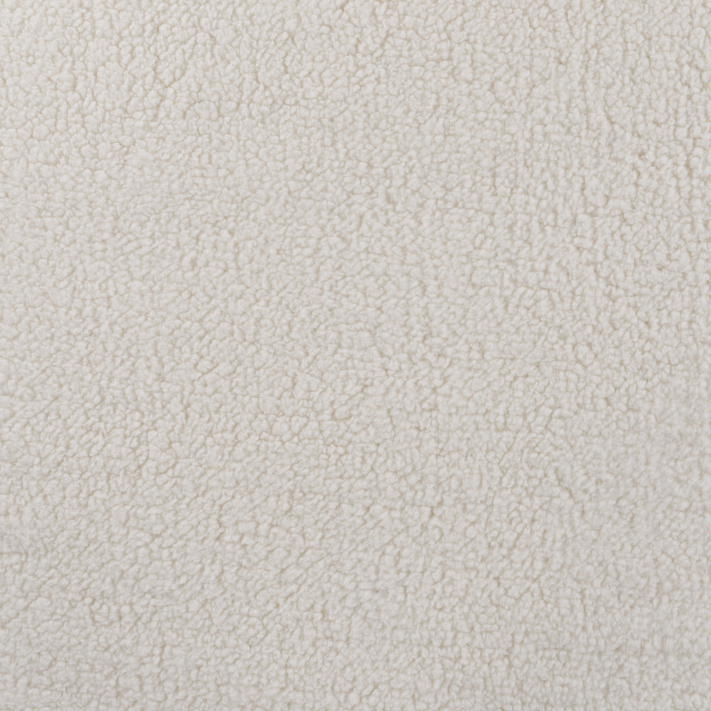 Soft Curly Fur Fabric in Off-White