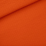 REMNANT 0.44 Metre - See You At Six - Flame Red Quilted Knit Extra Wide