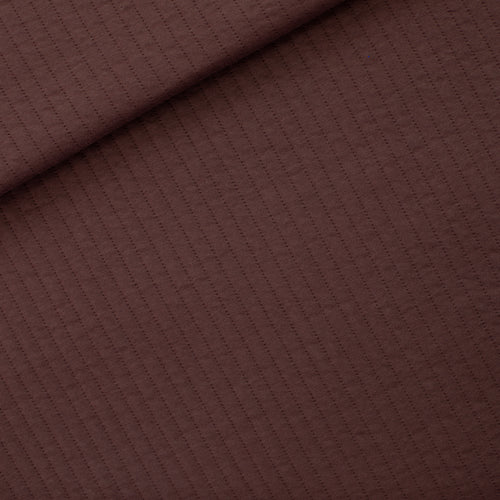 See You At Six - Raisin Brown Quilted Knit Extra Wide