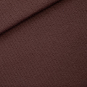 See You At Six - Raisin Brown Quilted Knit Extra Wide