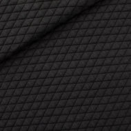 See You At Six - Black Quilted Piqué Knit Extra Wide