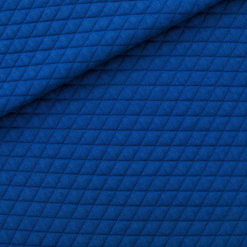 See You At Six - Surf The Web Blue Quilted Piqué Knit Extra Wide