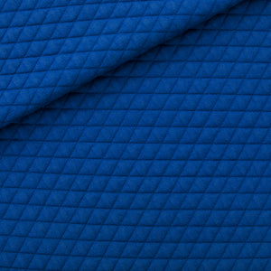 See You At Six - Surf The Web Blue Quilted Piqué Knit Extra Wide
