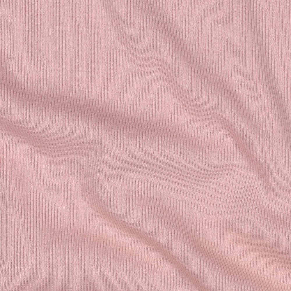 Blush Organic Ribbed Tubular Cuff Ribbing