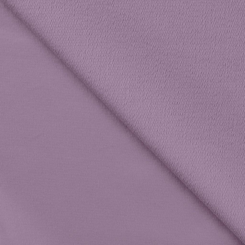 Lilac Plain Cotton French Terry