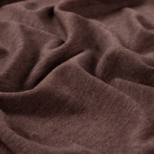 Pure Merino Wool Sweater Knit in Brown Melange