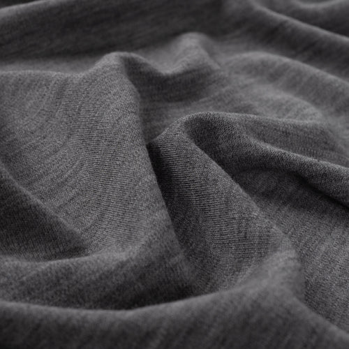 Pure Merino Wool Sweater Knit in Grey Melange